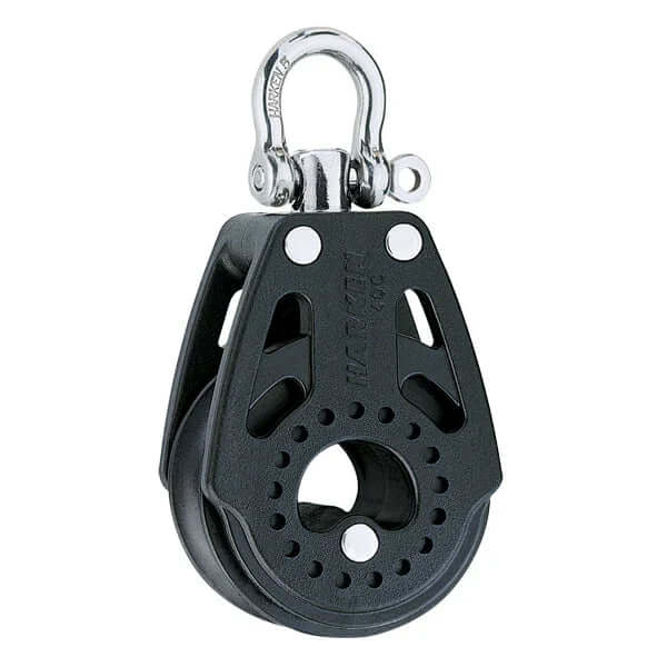 Poulie Carbo simple 40 mm, poulie légère et robuste avec un coefficient de friction faible, charge de travail 220 kg.