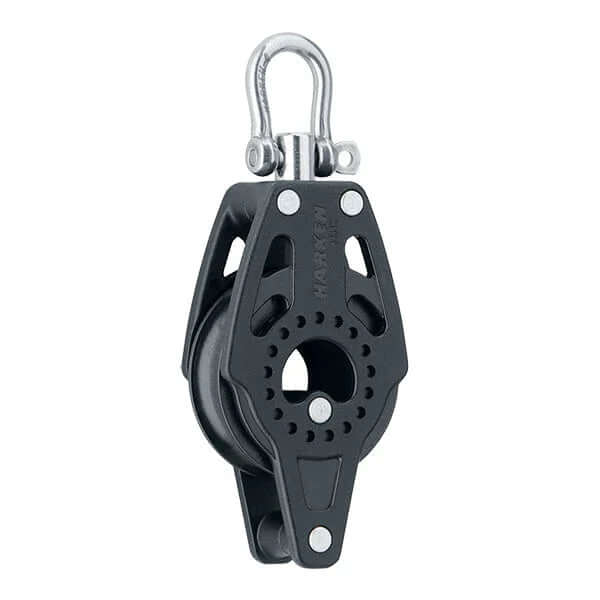 Poulie Carbo simple Ringot 40 mm avec réa de 40 mm, poids ultra-léger de 48 g, conçue pour la performance et la robustesse.