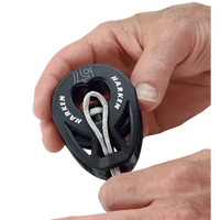 Poulie Carbo T2 loop 57 mm, conçue pour des réglages de chariots et palans avec un design léger et robuste.