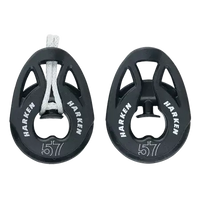 Poulie Carbo T2 loop 57 mm, conçue en composite léger, montrant le réa de 57 mm et un cordage en place.