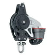 Poulie Carbo taquet Ringot 57 mm de Harken avec réa de 57 mm et capacité maximale de 272 kg.