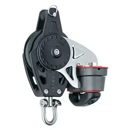 Poulie Carbo taquet Ringot 57 mm de Harken avec réa de 57 mm et capacité maximale de 272 kg.