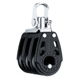 Poulie Carbo triple 29 mm, structure compacte, charge de travail maximale de 449 kg, poids de 74 g.