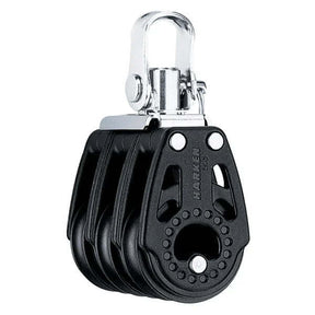 Poulie Carbo triple 29 mm, structure compacte, charge de travail maximale de 449 kg, poids de 74 g.