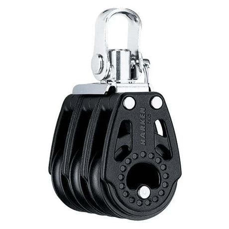 Poulie Carbo triple 29 mm, structure compacte, charge de travail maximale de 449 kg, poids de 74 g.