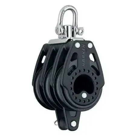 Poulie Carbo triple Ringot 57 mm, légère et robuste, pour performances et fiabilité, Ø du réa 57 mm.