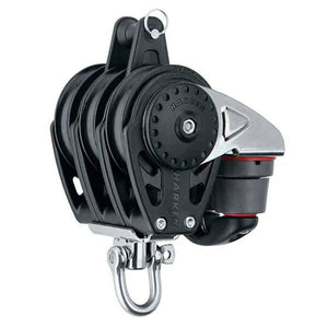 Poulie Carbo triple taq. rgt. 57 mm, avec faible friction, structure légère et robuste, charge maximale 816 kg.