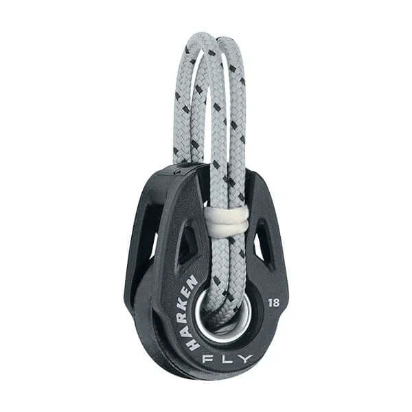 poulie étroite fly 18 mm harken avec cordage moderne pour voile et optimisations.