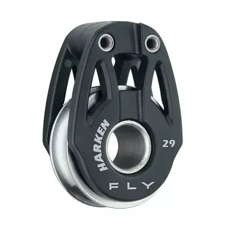 poulie simple Harken 29 mm, poulie légère et résistante pour cordages techniques sur voiliers.