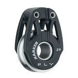 Poulie simple FLY 29 mm de Harken, légère et résistante, idéale pour cordages techniques et voiliers.