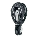 Poulies Carbo opposées 40/18 mm avec roulements à billes et sangle, conçues pour un poids léger et une résistance optimale.