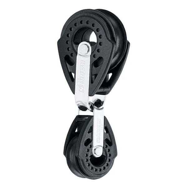 poulies carbone légères 40 mm, poulies à faible friction pour voiliers, ultra-légères et robustes.