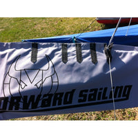 Forward catamaran spinnaker sock