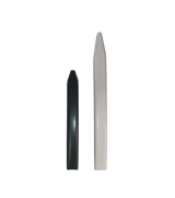 Protège ridoir noir et blanc, longueur 180 mm, matériau PVC haute résistance.