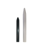 Protège ridoir noir et blanc, longueur 180 mm, matériau PVC haute résistance.