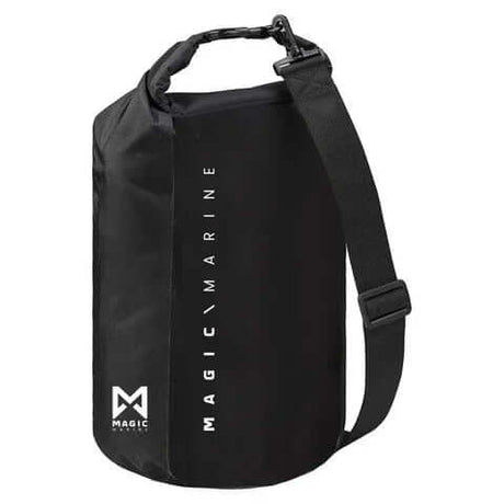 Sac étanche Dry Tube 10L en polyester étanche, noir, avec sangle de portage ajustable.