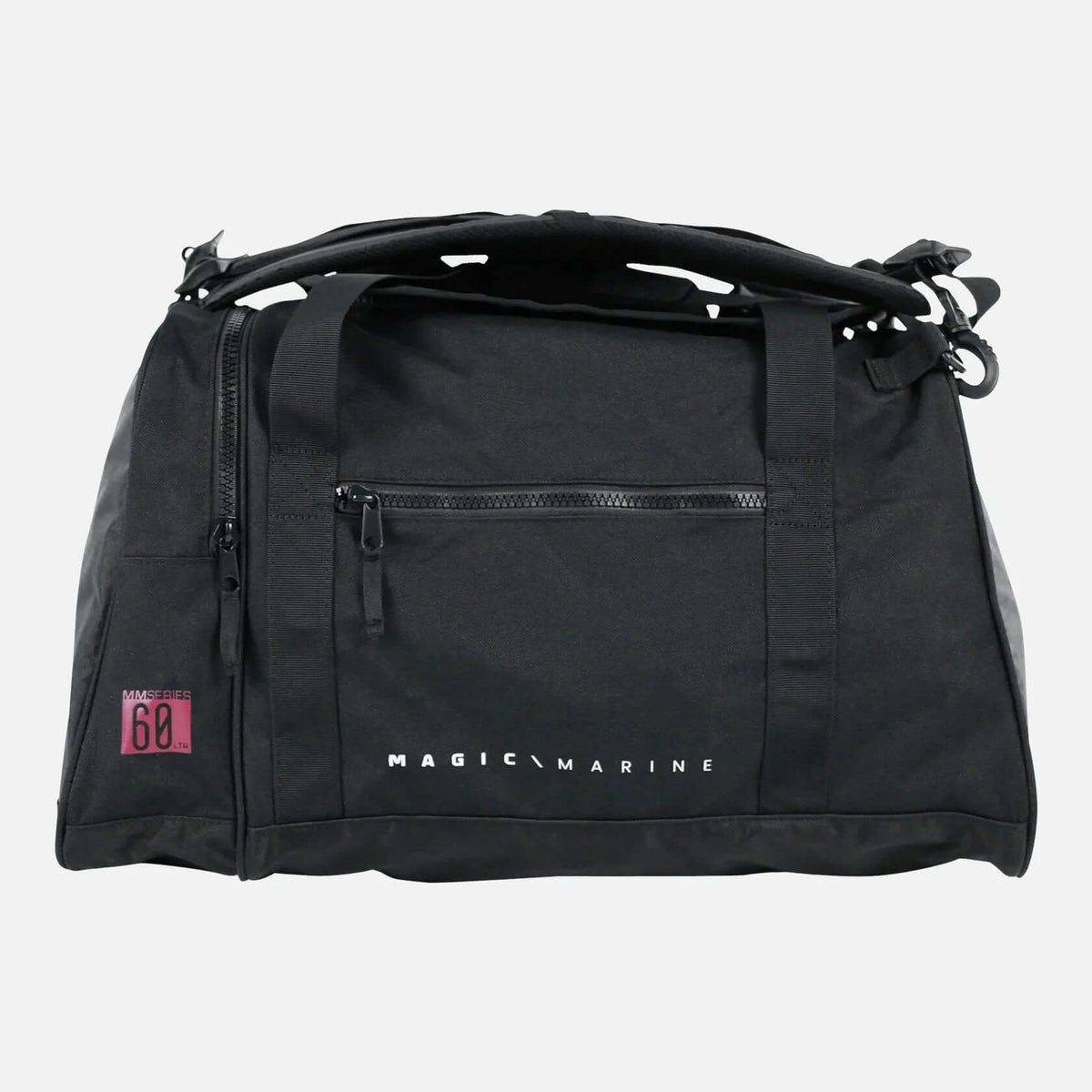 Sac étanche Sailing Bag 60L en polyester noir avec poches et fermeture éclair anticorrosion.