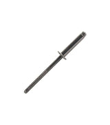 Sachet de 10 rivets 4 x 12 Inox A4 - Rivet en acier inoxydable avec tête plate, longueur 12 mm et diamètre 4 mm.