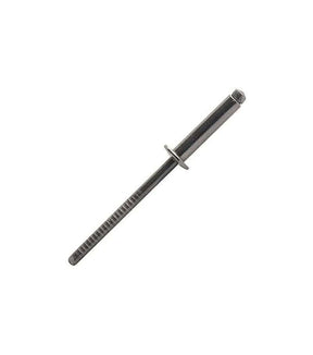 Sachet de 10 rivets 4 x 12 Inox A4 - Rivet en acier inoxydable avec tête plate, longueur 12 mm et diamètre 4 mm.