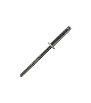 Sachet de 10 rivets 4 x 12 Inox A4 - Rivet en acier inoxydable avec tête plate, longueur 12 mm et diamètre 4 mm.