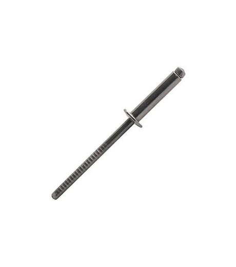 Sachet de 10 rivets 4 x 12 Inox A4 - Rivet en acier inoxydable avec tête plate, longueur 12 mm et diamètre 4 mm.