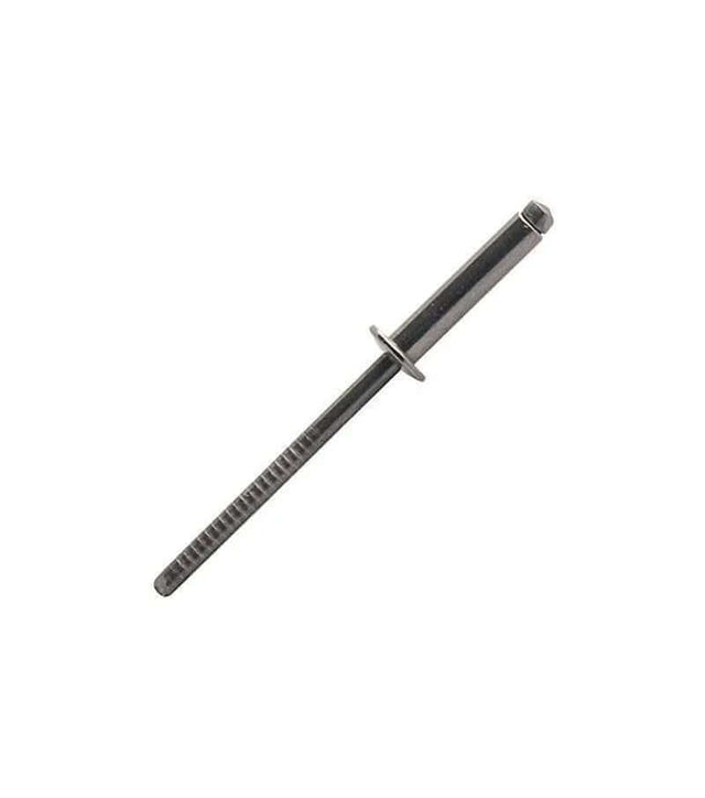 Sachet de 10 rivets 4 x 12 Inox A4 - Rivet en acier inoxydable avec tête plate, longueur 12 mm et diamètre 4 mm.