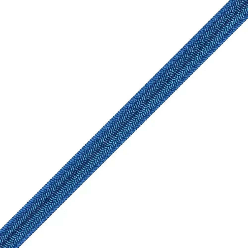 Sandow bleu 3 mm en caoutchouc naturel haut de gamme avec gaine en polyester haute ténacité.