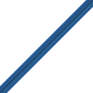 Sandow bleu 5 mm, cordon en polyester haute ténacité et caoutchouc naturel, extrêmement élastique.
