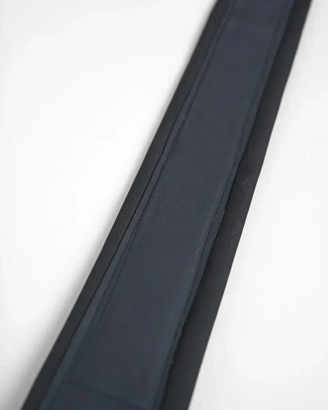 Sangle de rappel 29er, sangle rembourrée vue de près, longueur 1550 mm, couleur noire.
