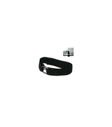 Sangle de point d'écoute ILCA en tissu noir avec boucle inox pour dériveur Laser.