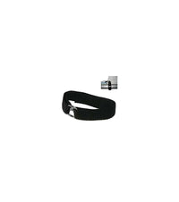 Sangle de point d'écoute ILCA en tissu noir avec boucle inox pour dériveur Laser.
