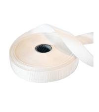Sangle polyester en rouleau de 25 mm, 100 % polyester hautement résistant pour divers usages.
