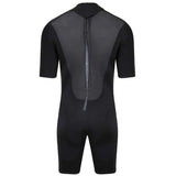 Shorty NEOPRENE Storm2.8 combinaison back zip vue arrière en néoprène lisse et coutures plates.