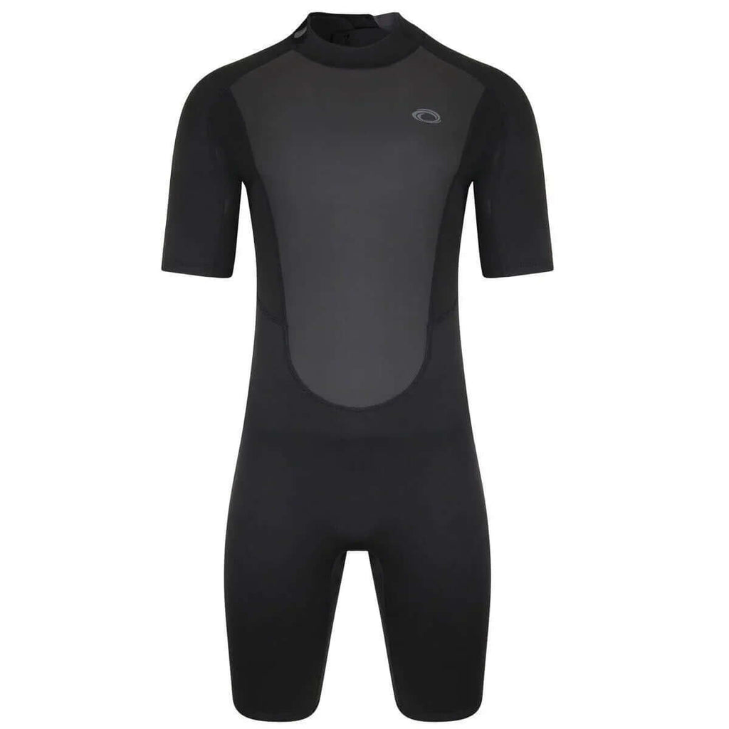 Shorty NEOPRENE Storm2.8 back zip wetsuit with smooth neoprene panels and reinforced knees for water activities.