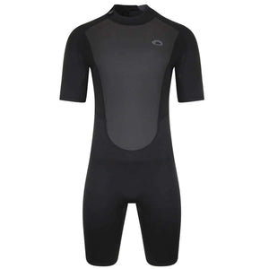 Shorty NEOPRENE Storm2.8 back zip wetsuit with smooth neoprene panels and reinforced knees for water activities.