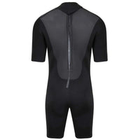 Shorty NEOPRENE Storm2.8 combinaison back zip vue arrière en néoprène lisse et coutures plates.