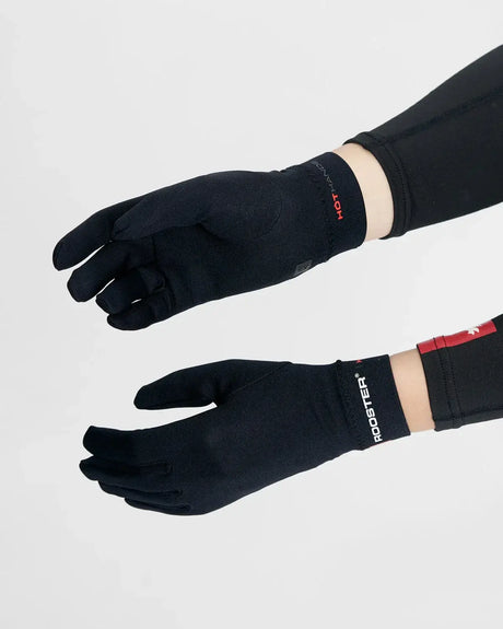 Sous gants néoprène 0.5mm Rooster en néoprène noir, minimalistes et ultra-fins pour isolation thermique.
