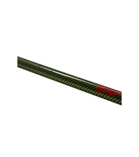 Stick en carbone/Kevlar de 23 mm - 1200 mm, vue rapprochée du matériau et du logo.