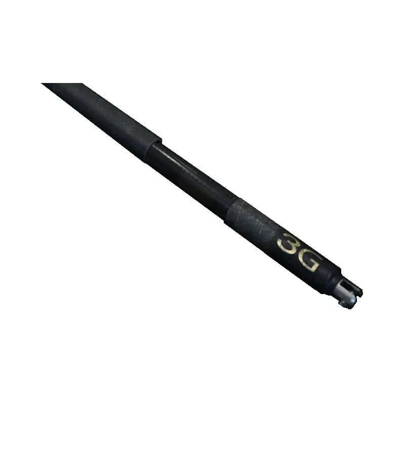 Stick télescopique Carbone 1.55/2.85m, détail du tube avec marquage 3G, ultra-léger et en carbone.