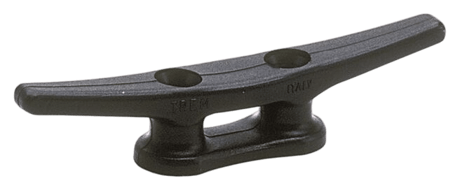 Taquet Nylon 80mm pour bloquer une drisse ou une petite amarre, robuste et durable.