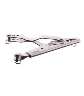 Tendeur INOX fermé en acier inoxydable marin, longueur de 200 mm, avec système de fermeture sécurisé.