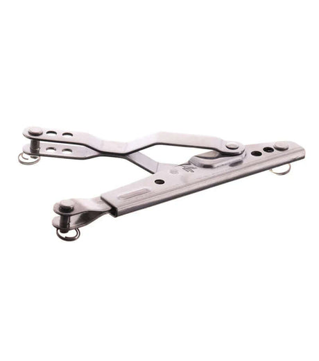 Tendeur INOX fermé en acier inoxydable marin, longueur de 200 mm, avec système de fermeture sécurisé.