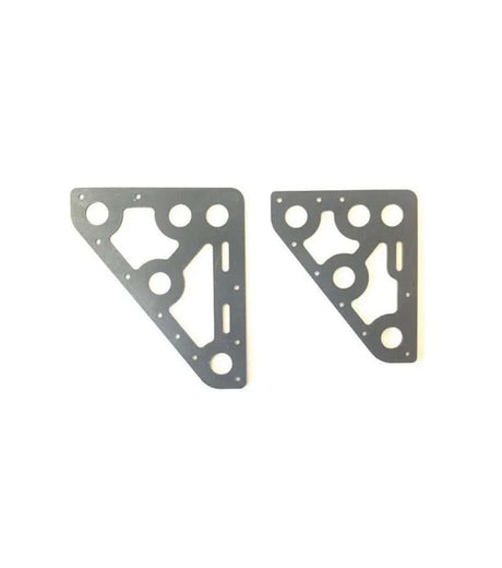 Têtière aluminium 115x140x2mm, pièce en aluminium, dimensions 115 mm x 140 mm, épaisseur 2 mm, hétérogénéité technique.