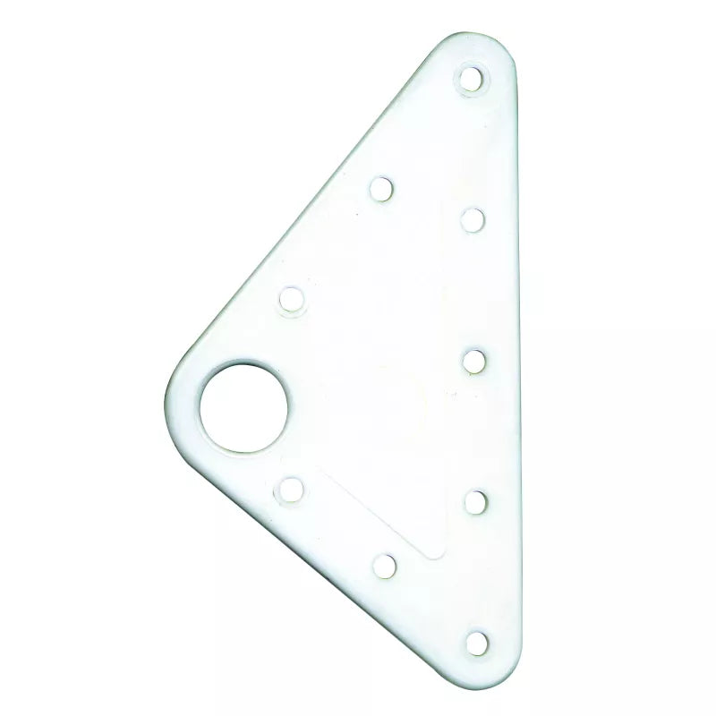 Têtière de voile en plastique blanc Makefast 75 x 100 mm