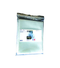 Tissu roving fibre de verre 300g/m2 dans un emballage transparent montrant le produit de près.