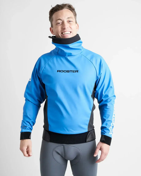 Top Pro Lite Aquafleece de Rooster, vêtement technique en polyuréthane et polaire, conçu pour les sports nautiques.