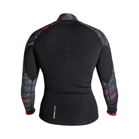 Top Racing Vest Neoprene Summer 3mm Flatlock women, back view showing M-Flex material and design features.