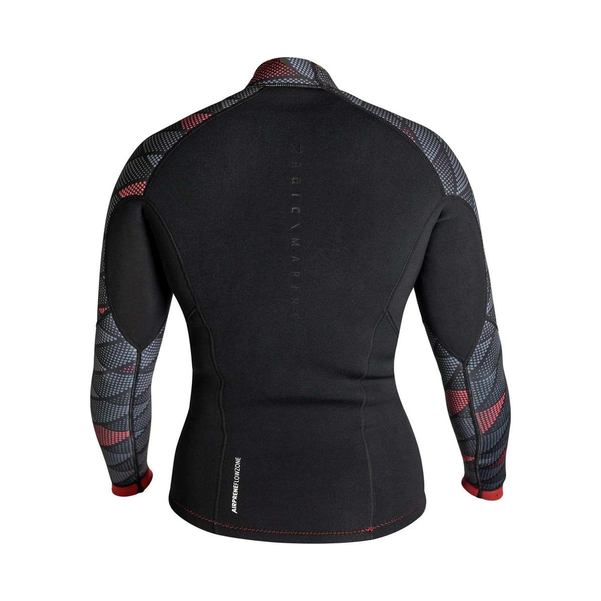Top Racing Vest Neoprene Summer 3mm Flatlock women, back view showing M-Flex material and design features.