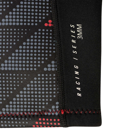 Top Racing Vest Neoprene Summer 3mm Flatlock women close-up showing 3mm flatlock stitching details and design.