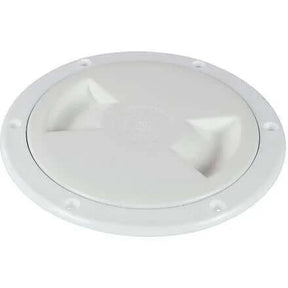 Trappe de visite ouvrante 125mm en plastique ABS blanc avec joint d'étanchéité pour herméticité.